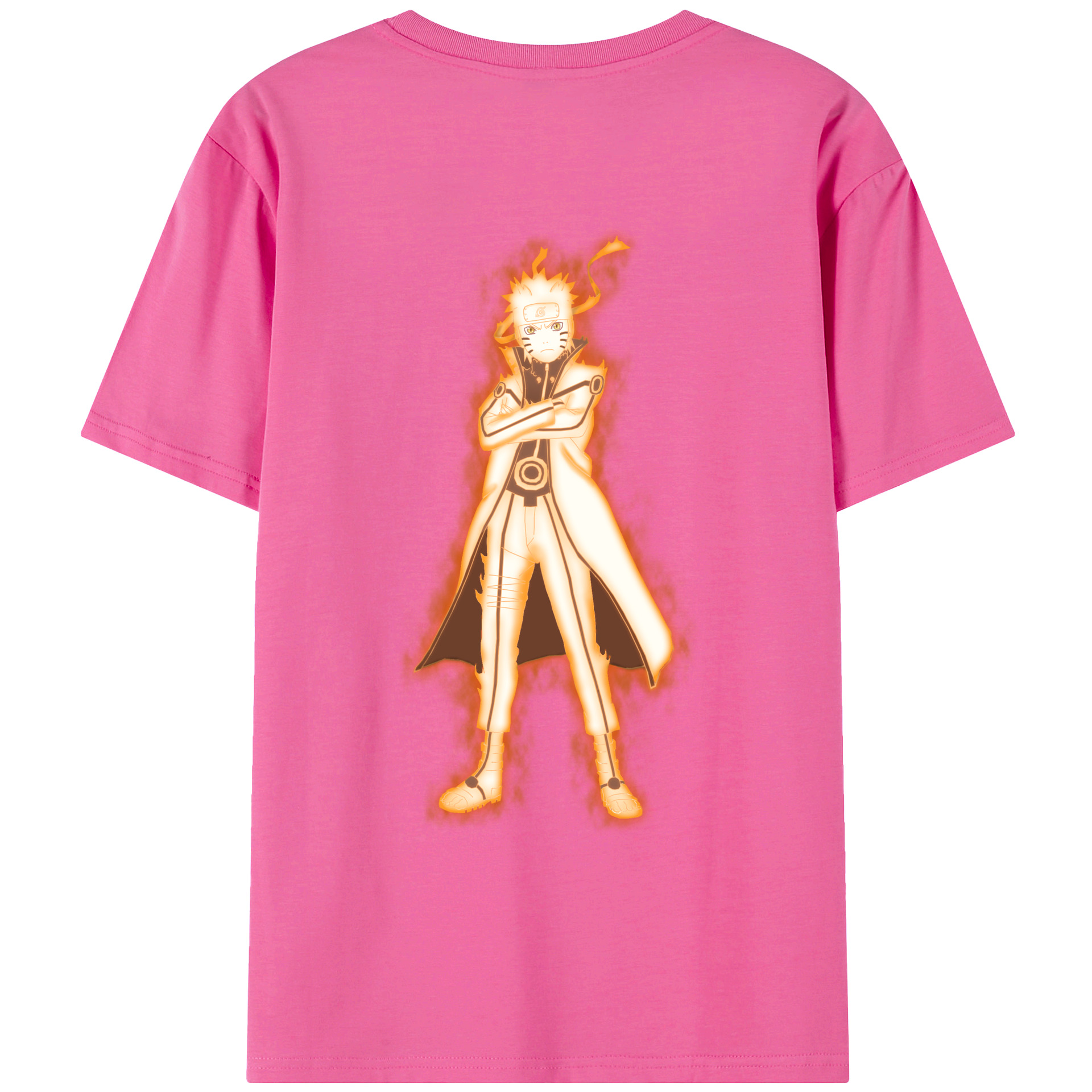 （画像用） NARUTO -ナルト- うずまき ナルト Uzumaki Naruto レディース半袖Tシャツ(バックプリント)